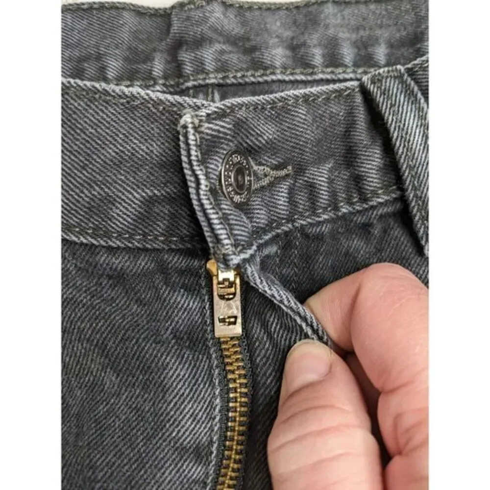 Levis 505 Jeans Mens 38 Regular Black Straight 100% Cotton Denim 38x33 (38x32)‎